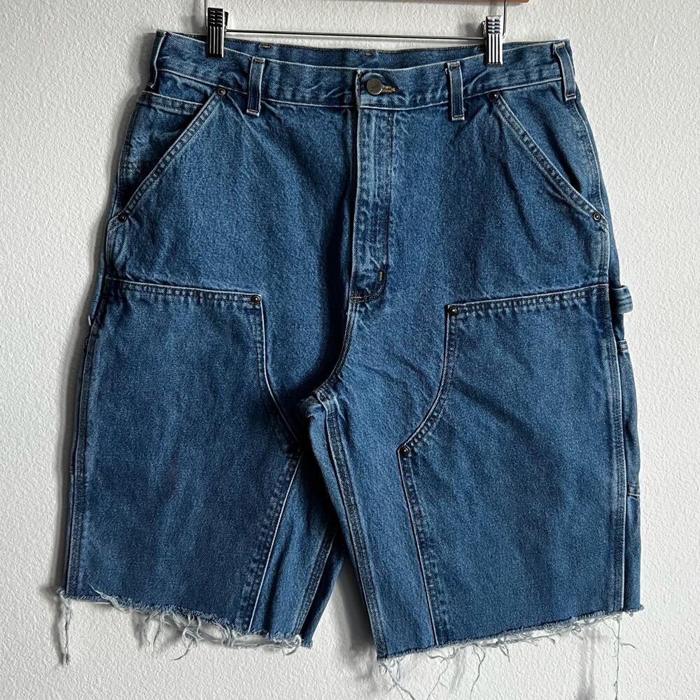 Carhartt denim double knee work wear carpenter shorts